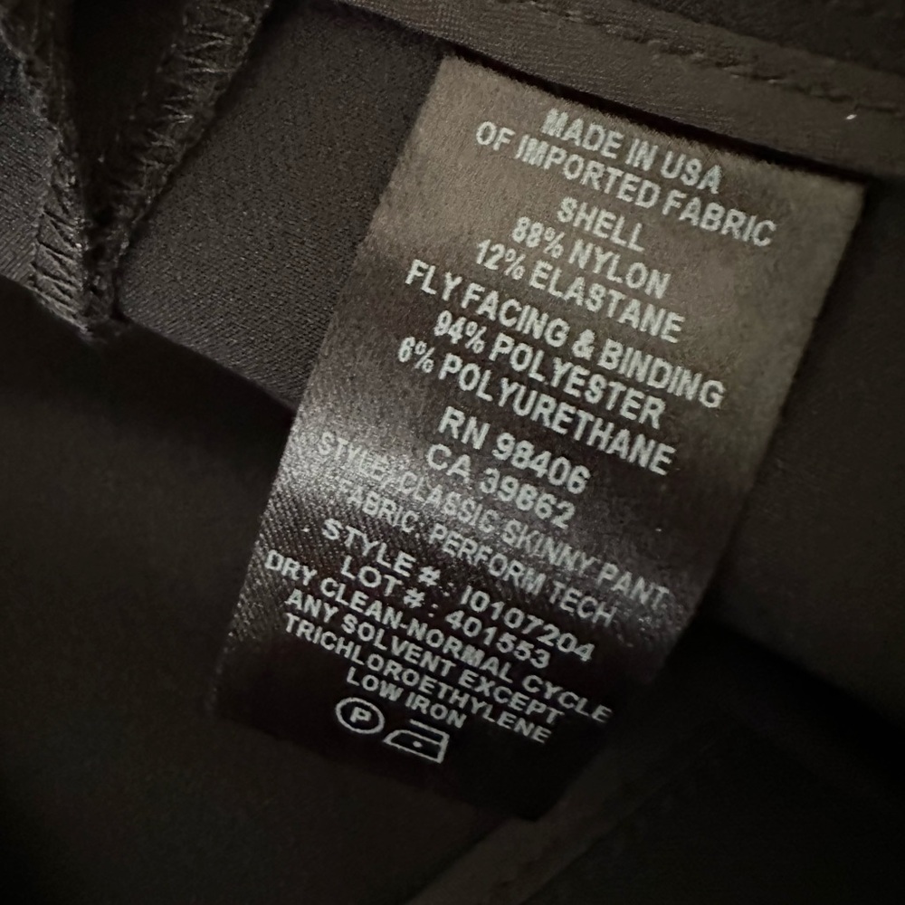 Theory Belisa Basic Black Cigarette Pants Size 0 … - image 8